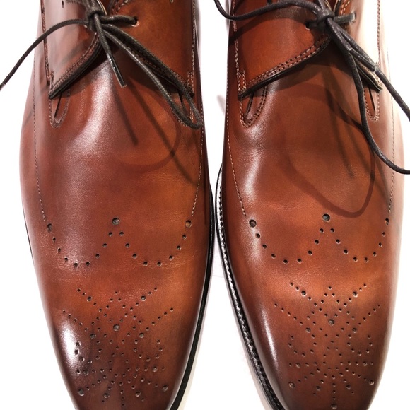 SANTONI MEN’S DERBY LACE UP SHOES SIZE: 11.5 - Picture 4 of 12